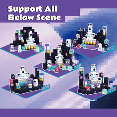 Magnetic Blocks with LED Light Up Blocks 100, 200 PCS | 2cm/0.8" | Magnet Toys for Kids | Magnetic Building Blocks Cubes | Stacking Magnets | Rocket Ship