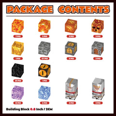 Magnetic Blocks with LED Light Up Blocks 100, 200 PCS | 2cm/0.8" | Magnet Toys for Kids | Magnetic Building Blocks Cubes | Stacking Magnets | Dungeon