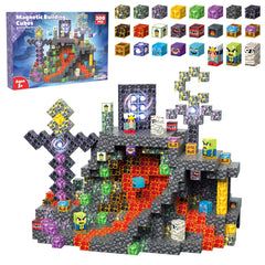 Magnetic Building Blocks 300 PCS | 2cm/0.8" | Magnet Toys for Kids | Magnetic Building Blocks Cubes | Stacking Magnets | Magma Mine