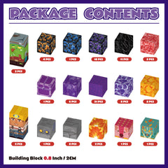 Magnetic Blocks with LED Light Up Blocks 100, 200 PCS | 2cm/0.8" | Magnet Toys for Kids | Magnetic Building Blocks Cubes | Stacking Magnets | Mining