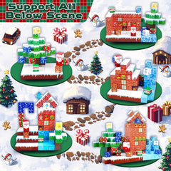 Christmas Magnetic Building Blocks 150, 300 PCS | 2cm/0.8" | Magnet Toys for Kids | Magnetic Building Blocks Cubes | Stacking Magnets