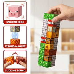 Magnetic Building Blocks 100 PCS | 2cm/0.8" | Magnet Toys for Kids | Magnetic Building Blocks Cubes | Stacking Magnets | Blue Castle