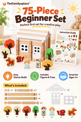 BuildDynasty™ Wooden Architecture Building Set