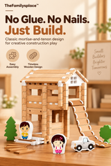 BuildDynasty™ Wooden Architecture Building Set