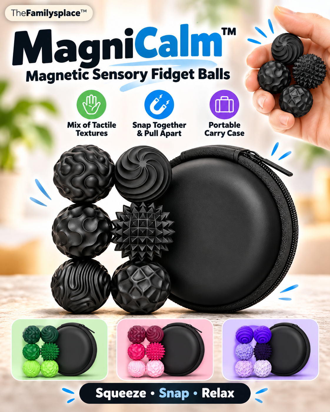 🧲 MagniCalm™ Magnetic Sensory Fidget Balls