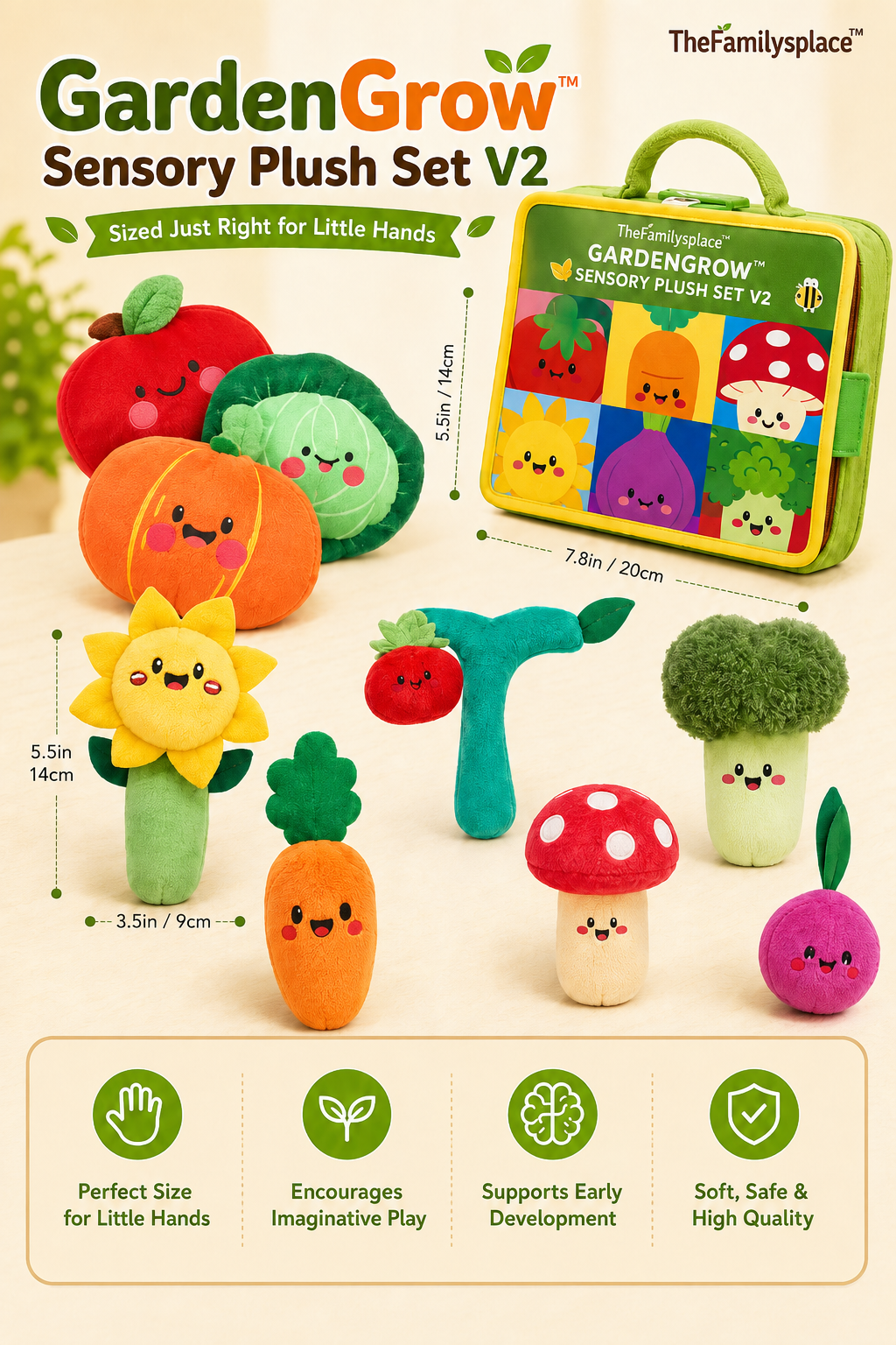 GardenGrow™ Sensory Plush Set