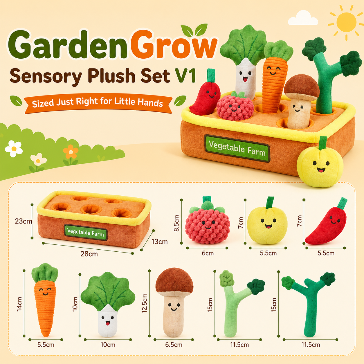 GardenGrow™ Sensory Plush Set