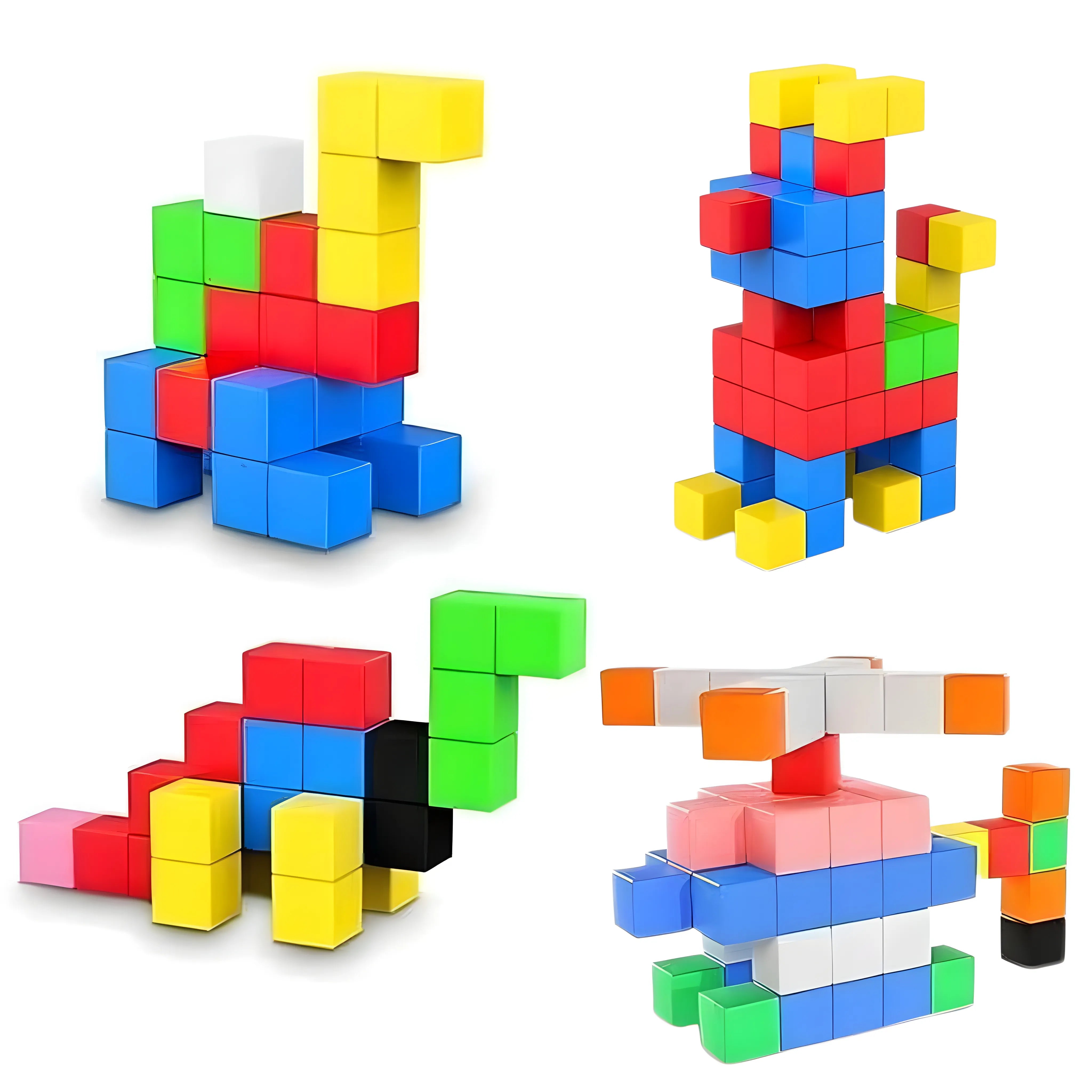 Magnetic Blocks 48, 72, 96, 120 PCS | 1"/2.5 cm | Magnet Toys for Kids | Magnetic Building Blocks Cubes | Stacking Magnets