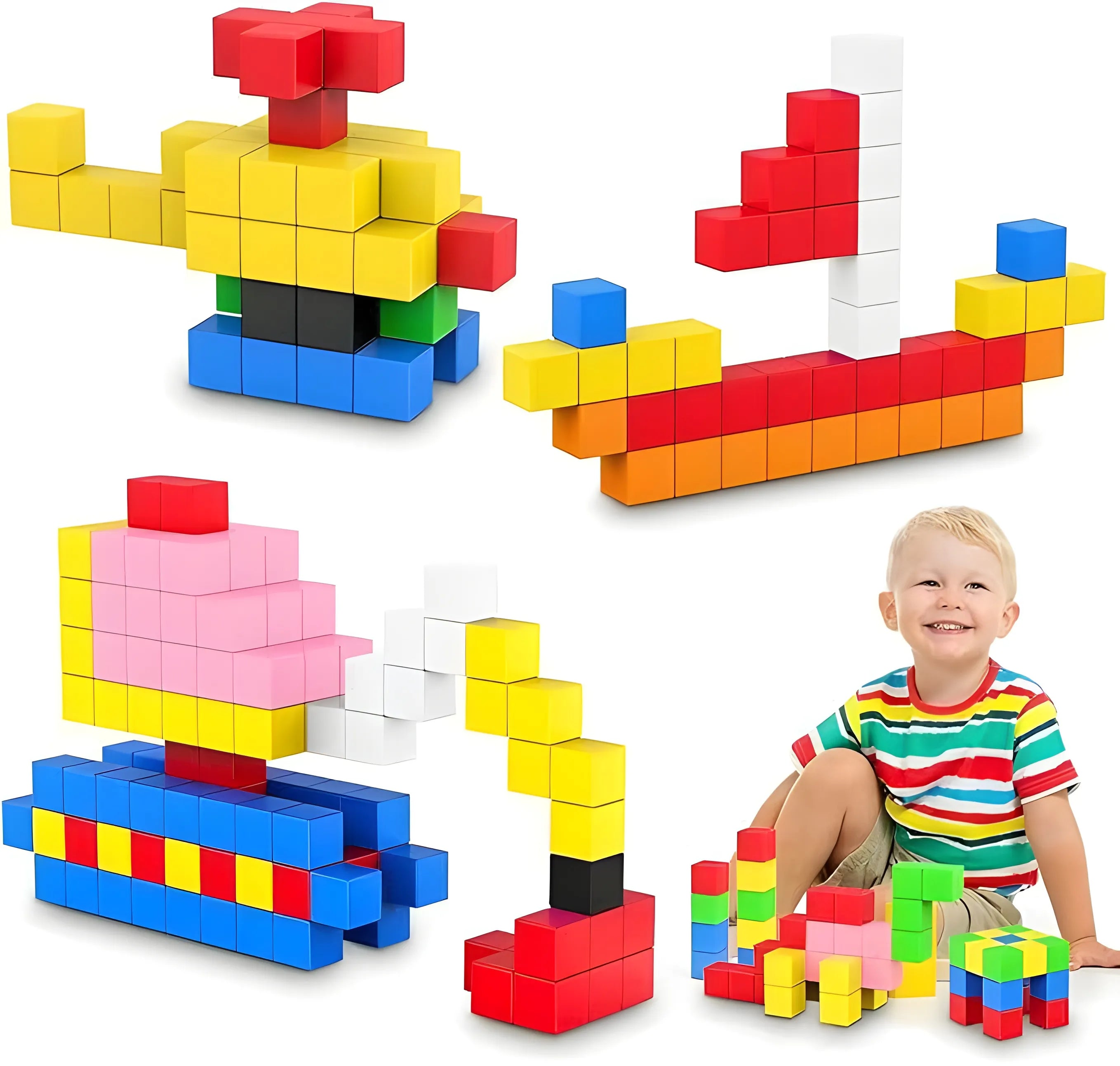 Magnetic Blocks 48, 72, 96, 120 PCS | 1"/2.5 cm | Magnet Toys for Kids | Magnetic Building Blocks Cubes | Stacking Magnets