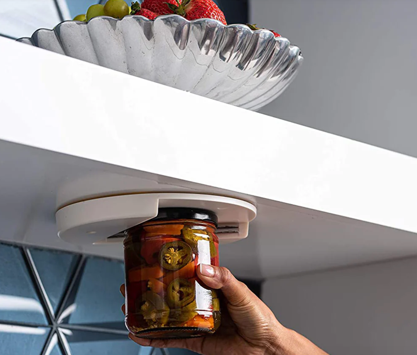 Under-Table Can Opener and Jar Opener