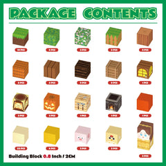 Magnetic Blocks with LED Light Up Blocks 100, 200 PCS | 2cm/0.8" | Magnet Toys for Kids | Magnetic Building Blocks Cubes | Stacking Magnets | Farm