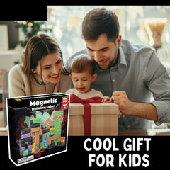 Magnetic Blocks with LED Light Up Blocks 100, 200 PCS | 2cm/0.8" | Magnet Toys for Kids | Magnetic Building Blocks Cubes | Stacking Magnets | Monster