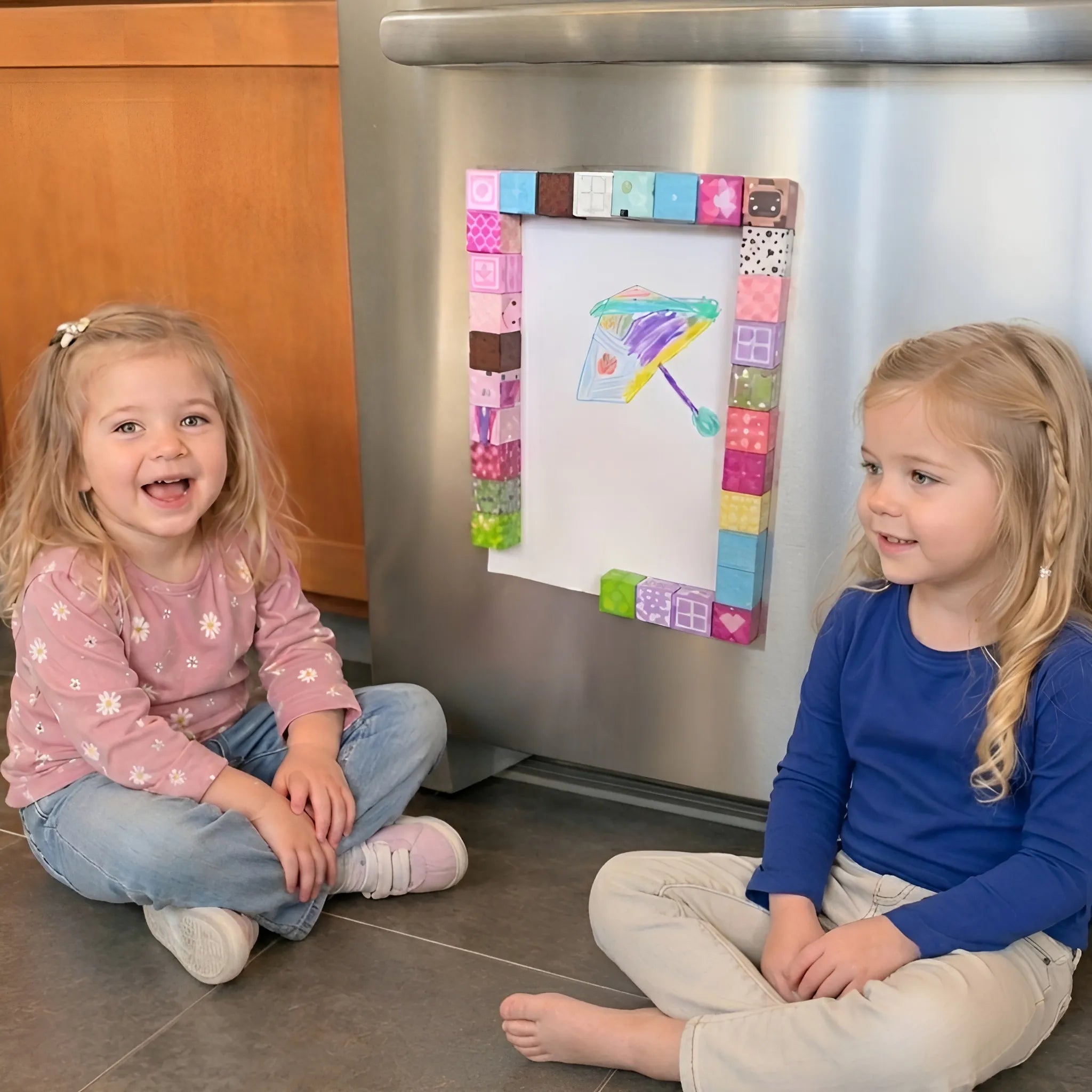 Magnetic Building Blocks 100 PCS | 2cm/0.8" | Magnet Toys for Kids | Magnetic Building Blocks Cubes | Stacking Magnets | Princess Castle