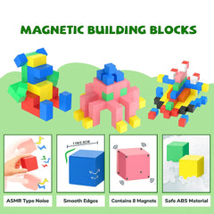 Magnetic Blocks 48, 72, 96, 120 PCS | 1"/2.5 cm | Magnet Toys for Kids | Magnetic Building Blocks Cubes | Stacking Magnets