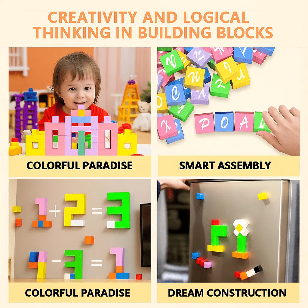 Magnetic Blocks 48, 72, 96, 120 PCS | 1"/2.5 cm | Magnet Toys for Kids | Magnetic Building Blocks Cubes | Stacking Magnets